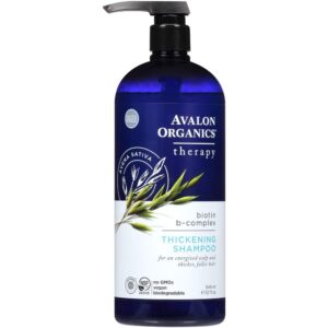 AVALON Organics Therapy Shampoo, Thickening, Biotin B-Complex – 32 oz