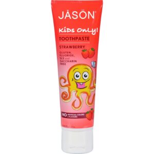 JASON Kids Only! Toothpaste, Strawberry – 4.2 Ounces
