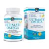 NORDIC NATURALS, Ultimate Omega, Fish Oil Supplement with Omega-3, Lemon Flavor, 60 soft gels