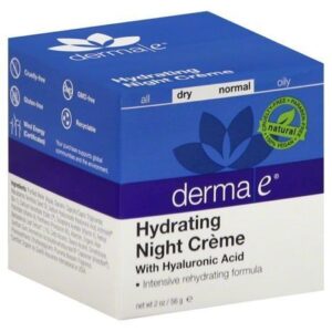 DERMA E Hydrating Night Cream, with Hyaluronic Acid – 2 oz
