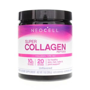 NEOCELL Super Collagen Peptides, Collagen Powder, 7oz – Unflavored