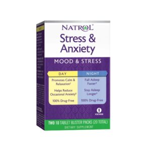 NATROL Stress & Anxiety Day/Night TabS 20, Mood & Stress
