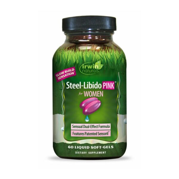IRWIN NATURALS Steel- Libido Pink for Women, 60 Softgels