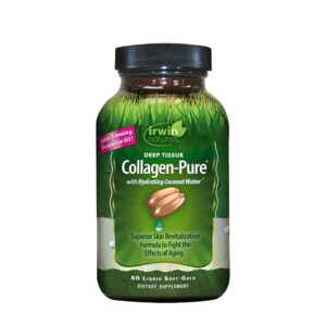 IRWIN NATURALS Deep Tissue Collagen-Pure with Hydrating Coconut Water, 80
