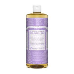DR BRONNERS Soap, Pure-Castile, 18-in-1, Lavender – 32oz