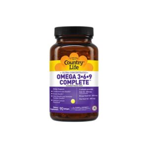 COUNTRY LIFE, Ultra Concentrated Omega 3-6-9 Complete, 800mg, 90 Softgels