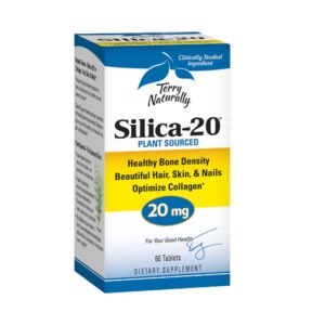 TERRY NATURALLY Silica-20, Plant Sourced, 20mg, 60 Veg Tabs